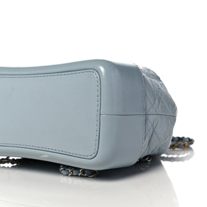 Chanel Aged Calfskin Quilted Small Gabrielle Backpack Light Blue 9 of 14