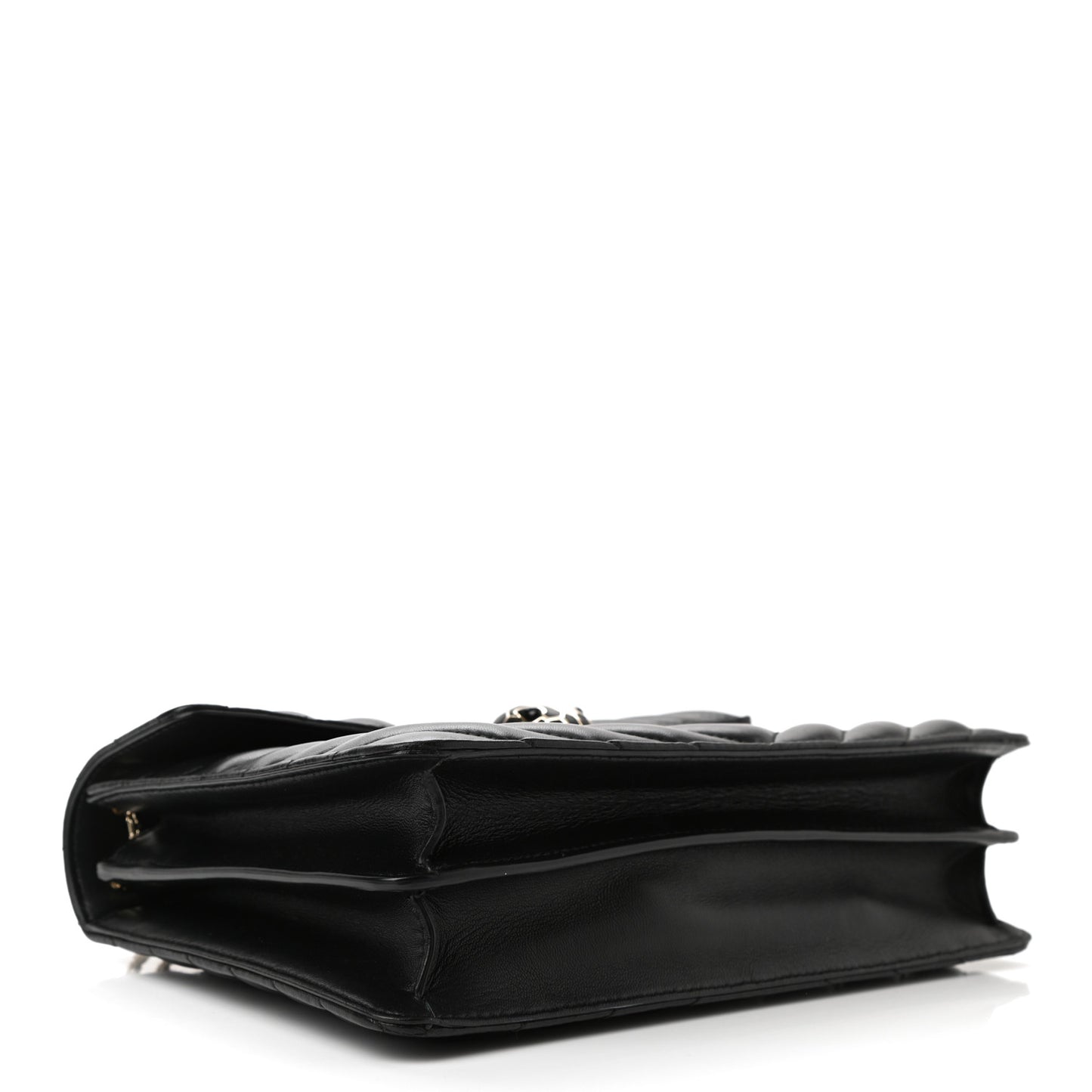 Calfskin Quilted Serpenti Forever Shoulder Bag Black