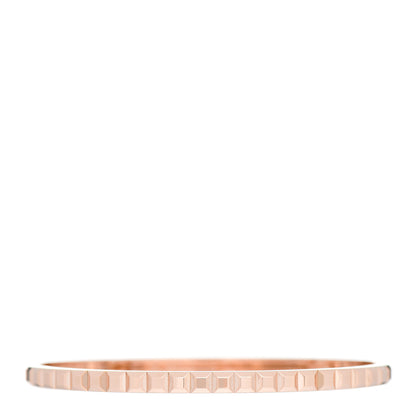 Boucheron 18K Pink Gold Quatre Clou de Paris Small Bangle Bracelet 16 1 of 5