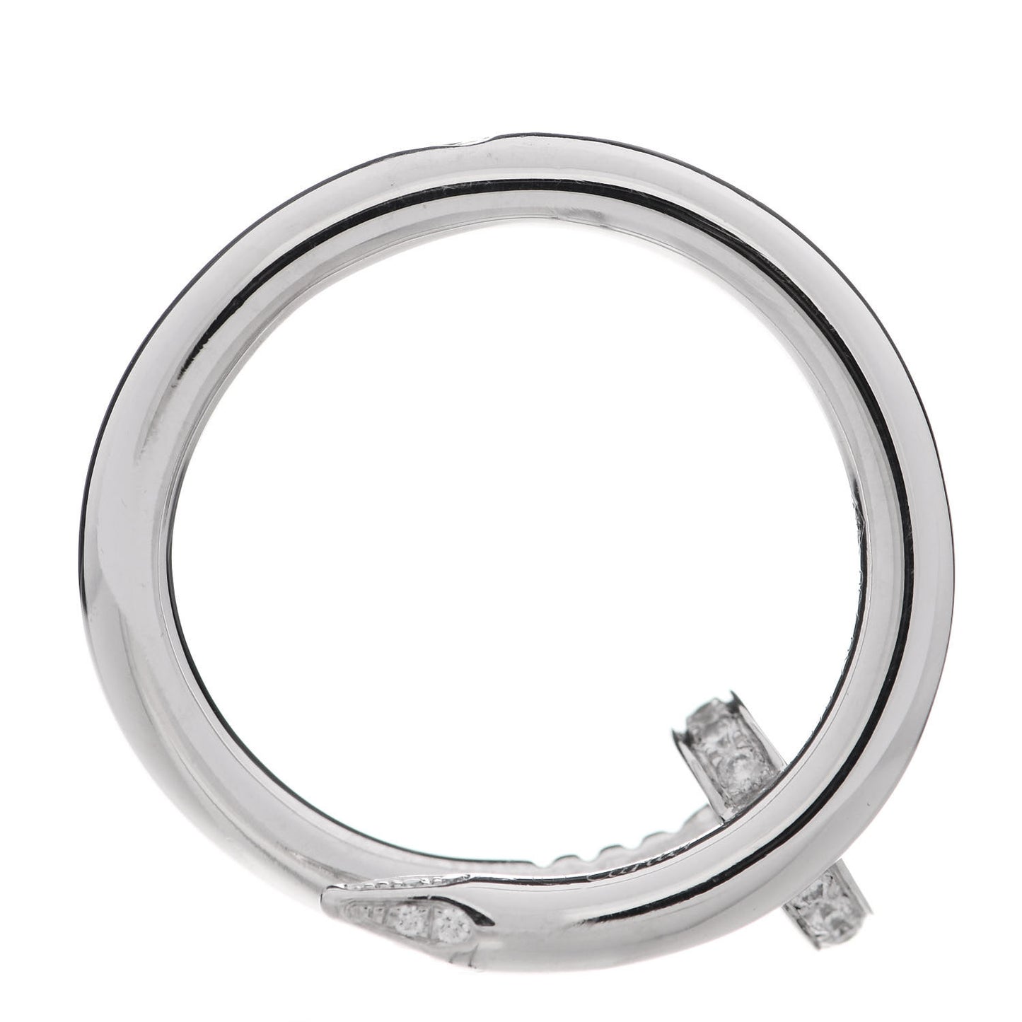 18K White Gold Diamond Juste Un Clou Ring 53 6.25