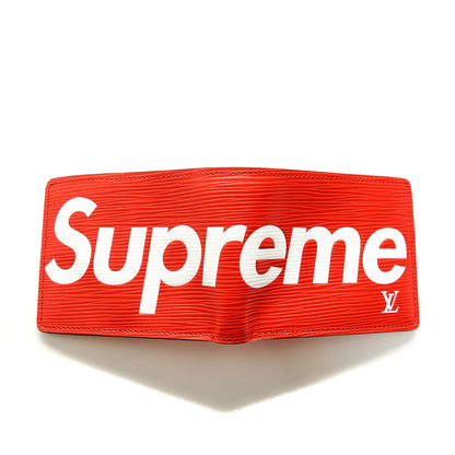 Louis Vuitton X SUPREME Epi Slender Wallet Red 8 of 8