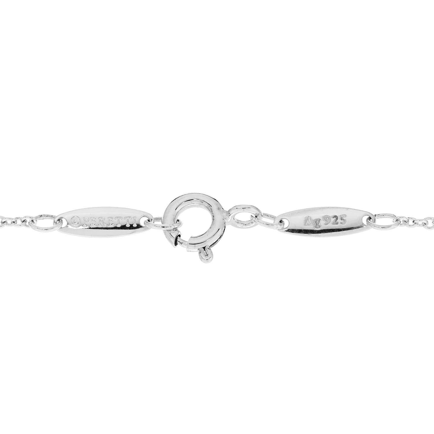 Tiffany Sterling Silver Diamond .05ct Elsa Peretti Diamonds by the Yard Bracelet 4 of 5