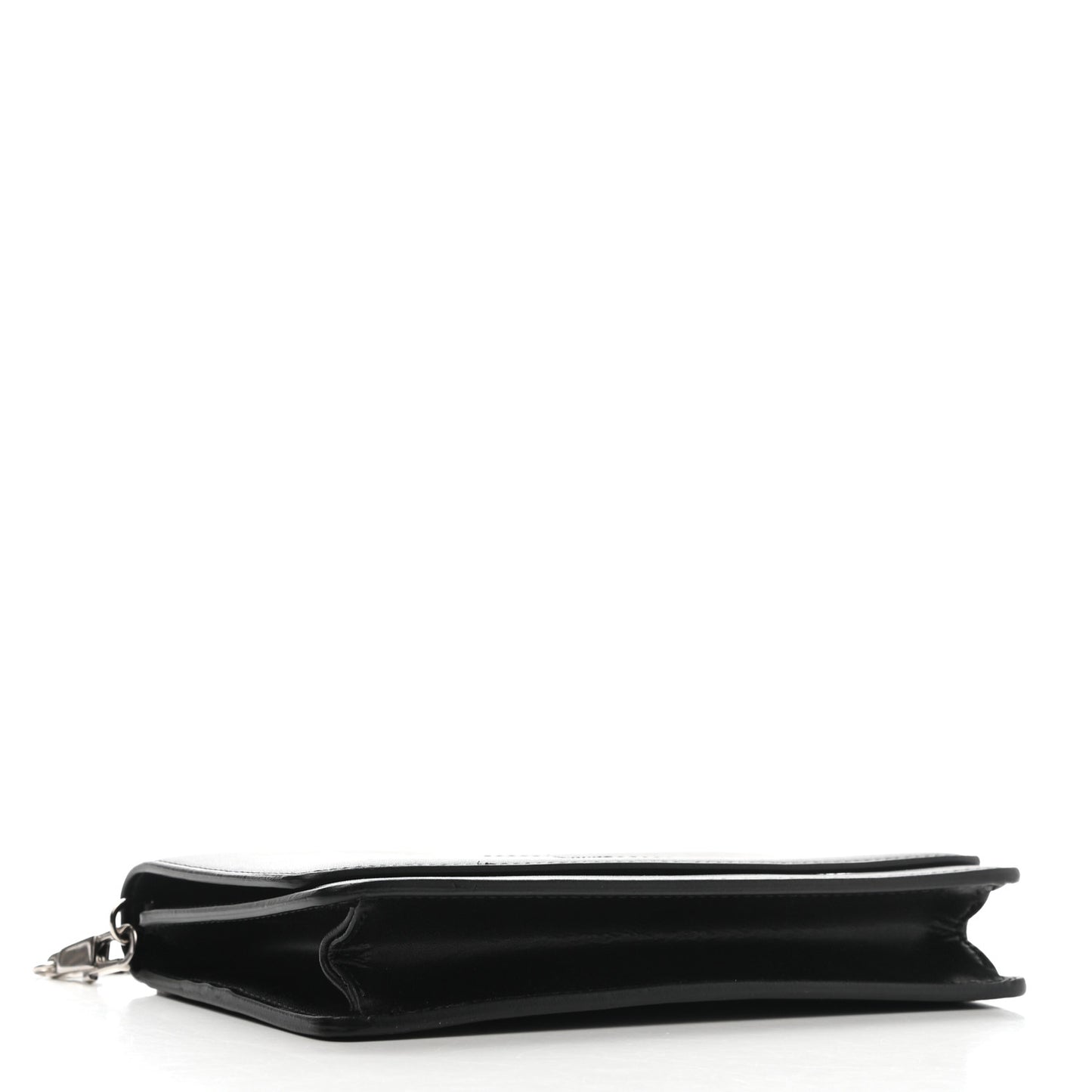 Calfskin Star Pandora Chain Wallet Black