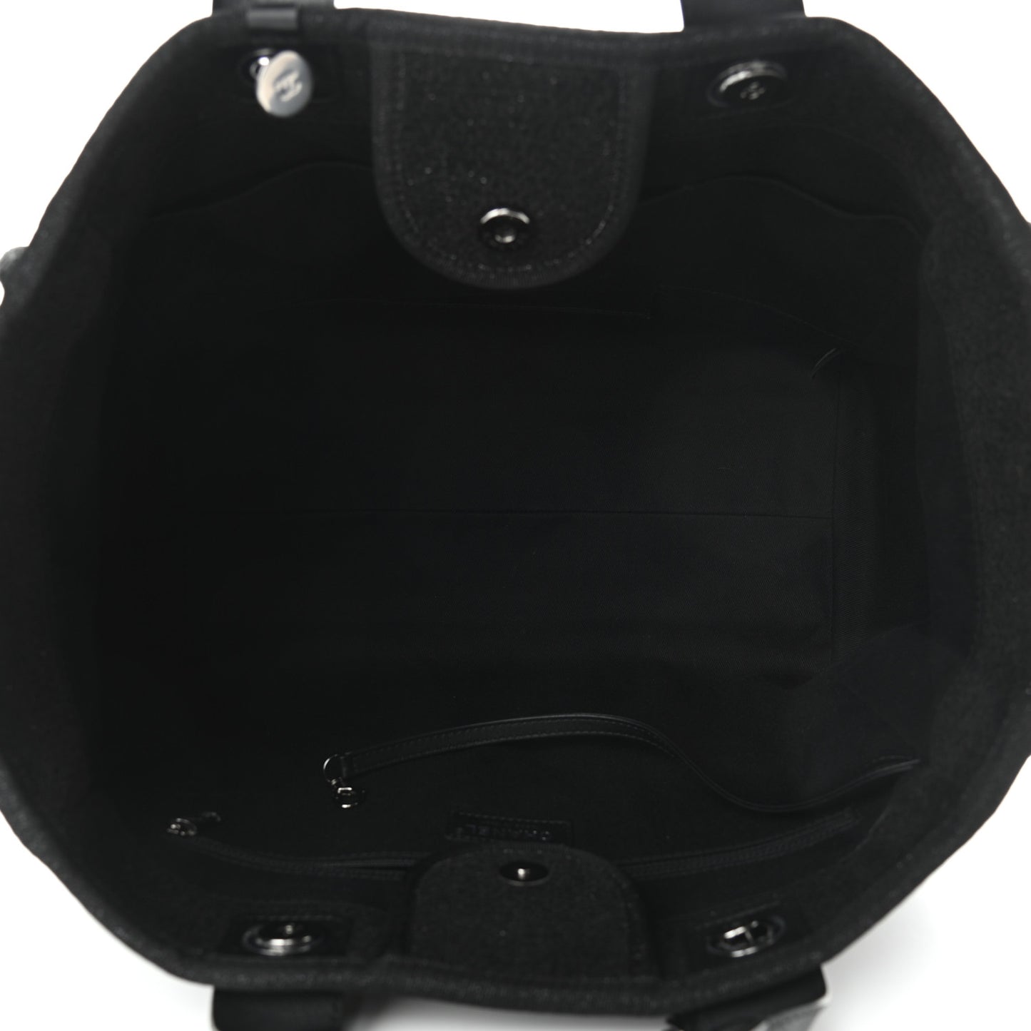 Lurex Boucle Medium Deauville Tote Black