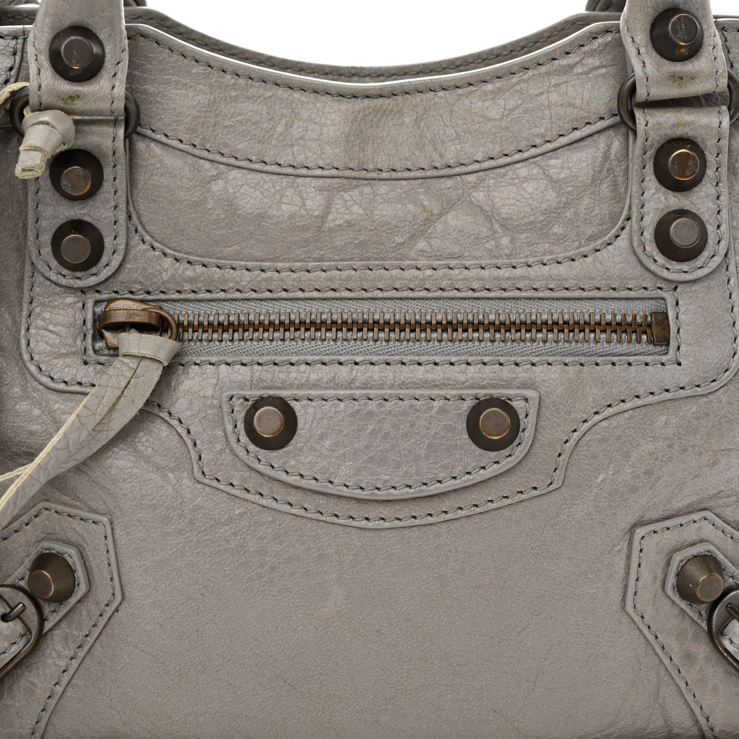 Balenciaga Agneau Classic Hardware Mini City Gris Pyrite 8 of 13