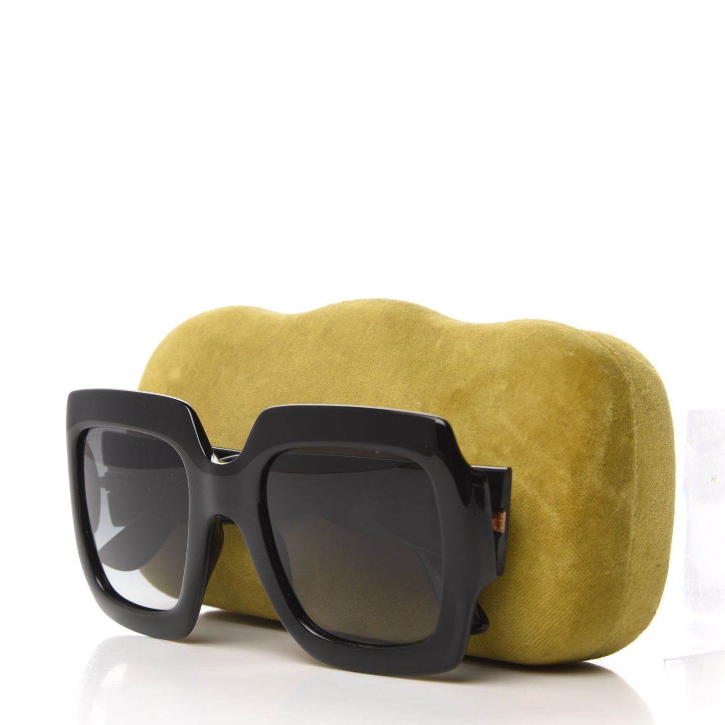 Acetate Square Frame Sunglasses GG0053S Black