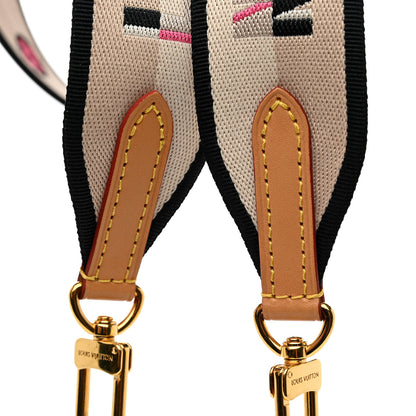 Louis Vuitton Jacquard Speedy Bandouliere 20 Shoulder Strap Black 4 of 6