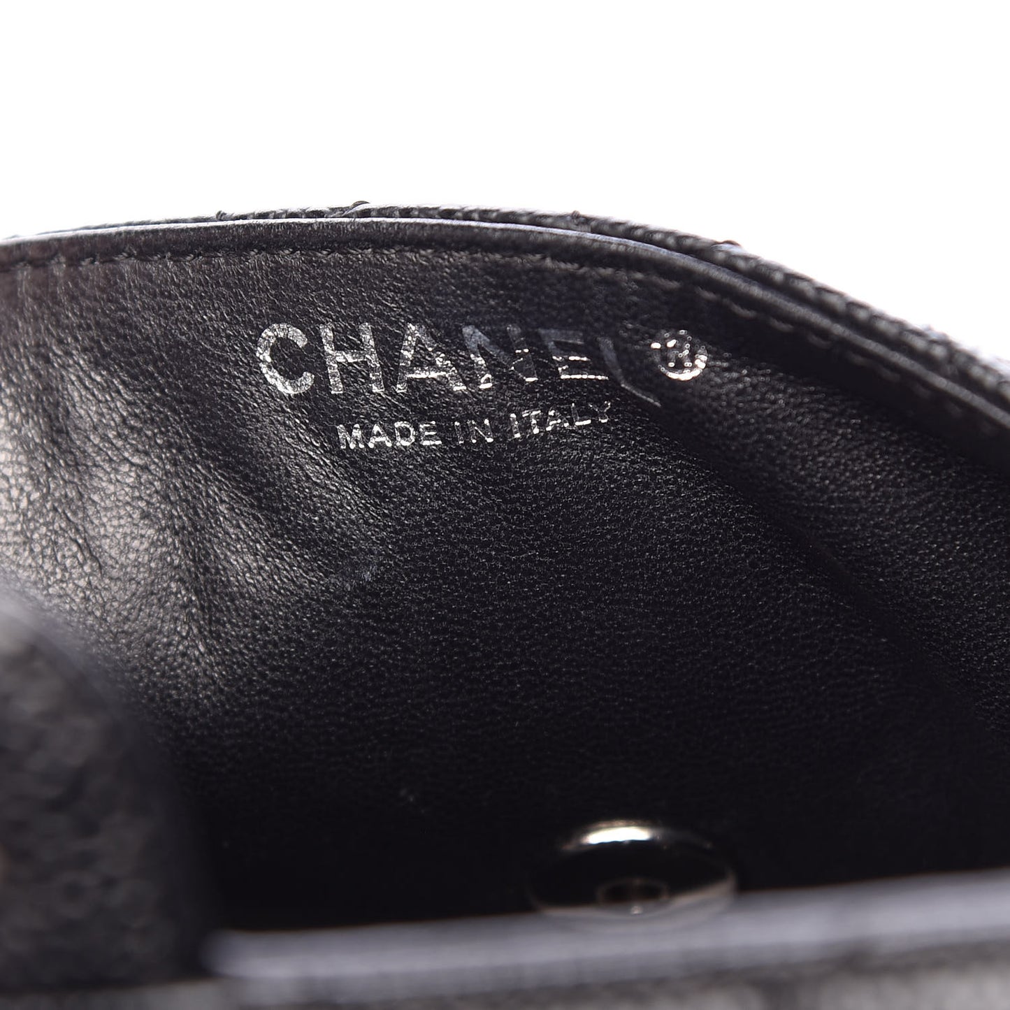 Caviar Quilted East West Flap Black
