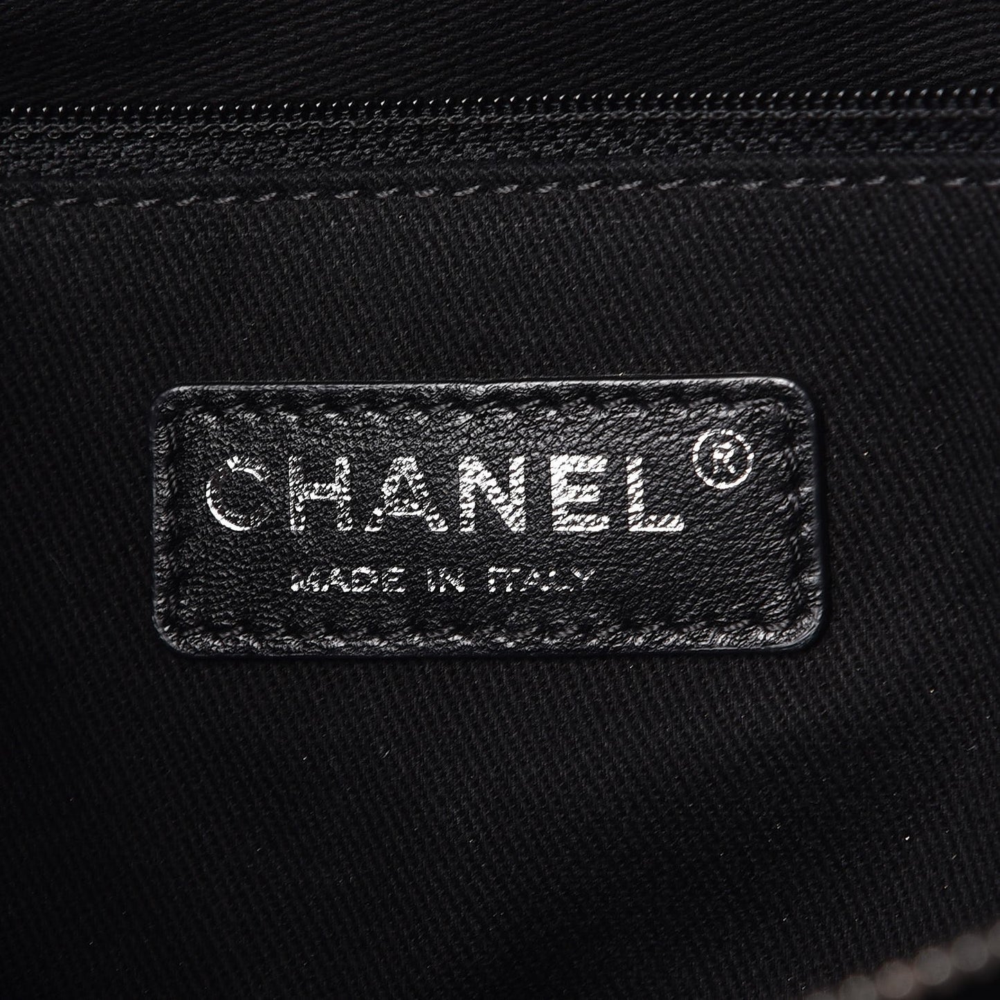 Caviar Quilted Shopping Tote Black