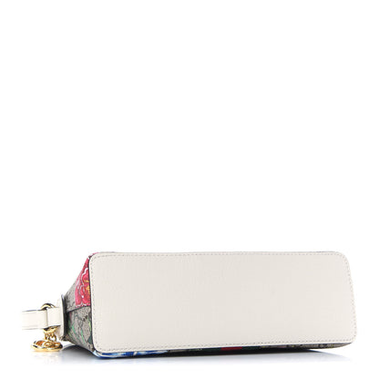 Gucci GG Supreme Monogram Flora Web GG Small Ophidia Dome Shoulder Bag White 4 of 9