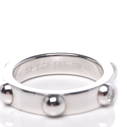 Louis Vuitton 18K White Gold Diamond Bague Clous Ring 53 6.25 5 of 5