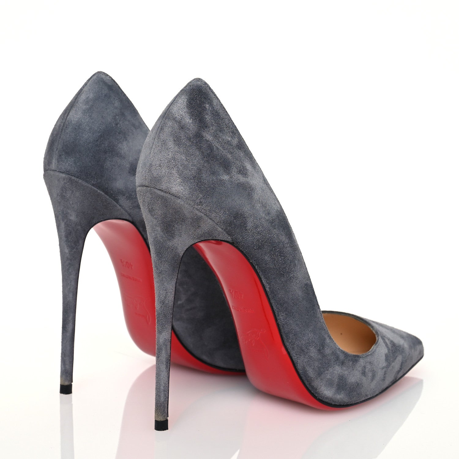 Christian Louboutin Veau Velours So Kate 120 Pumps 40.5 Storm 4 of 12