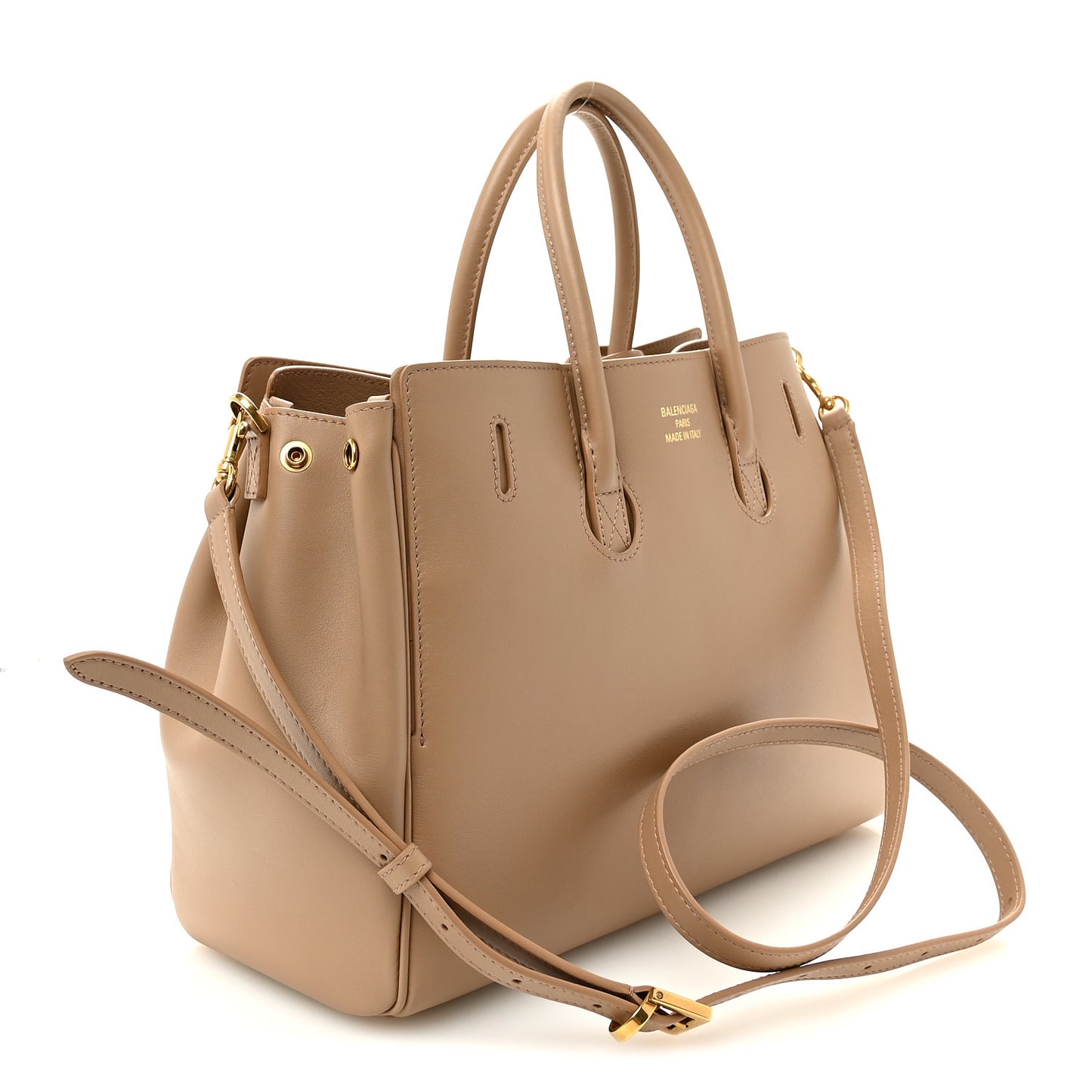 Smooth Calfskin Small Bel Air Carry All Bag Latte