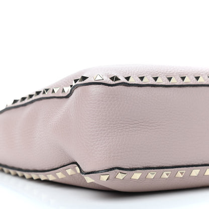 Valentino Garavani Pebbled Calfskin Small Rockstud Flip-Lock Messenger Bag Poudre 9 of 10