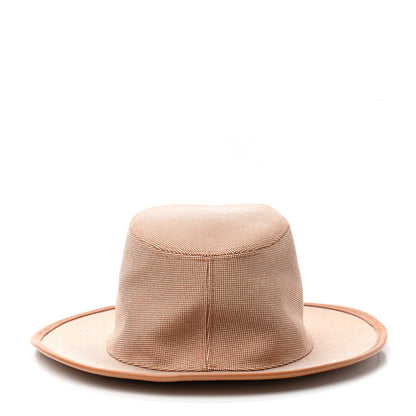 Hermes Stretch H Cotton Canvas Lambskin Ossie Hat 59 7 of 10