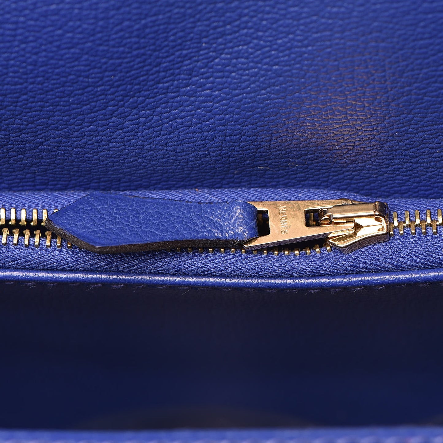 Togo Horseshoe Birkin 35 Raisin Bleu Electrique