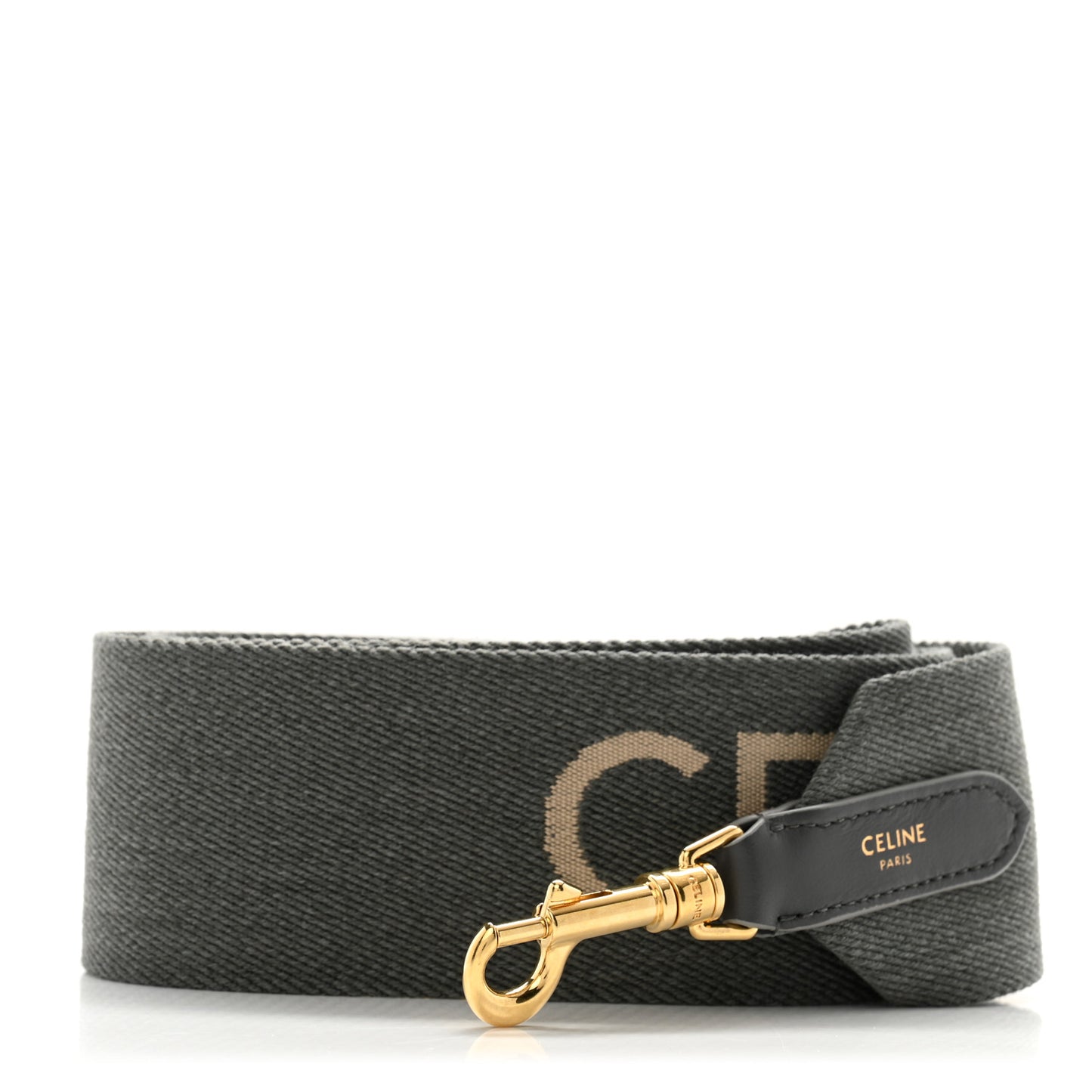 Jacquard Wool Logo Short Strap Grey White