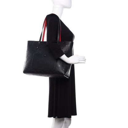 MCM Calfskin Ottomar Monogram Medium Klara Shopper Tote Black 2 of 10