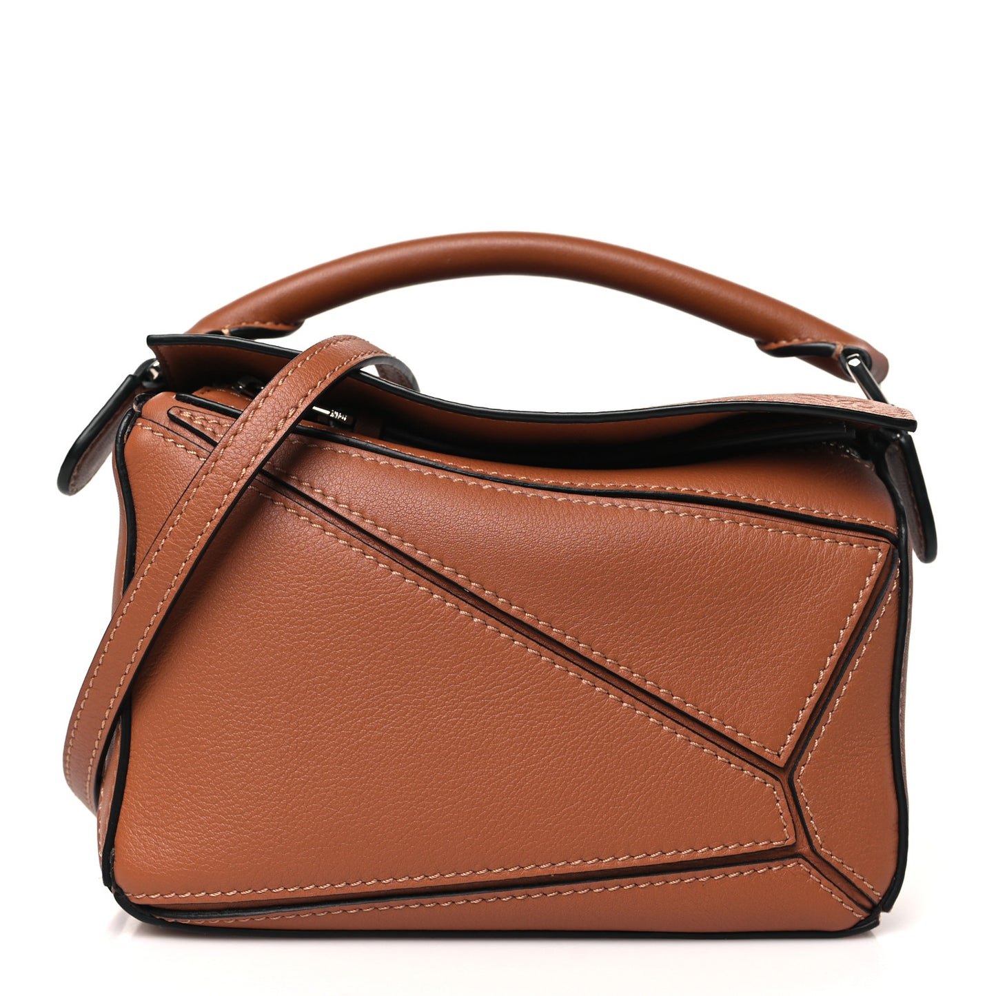 Calfskin Mini Puzzle Bag Tan