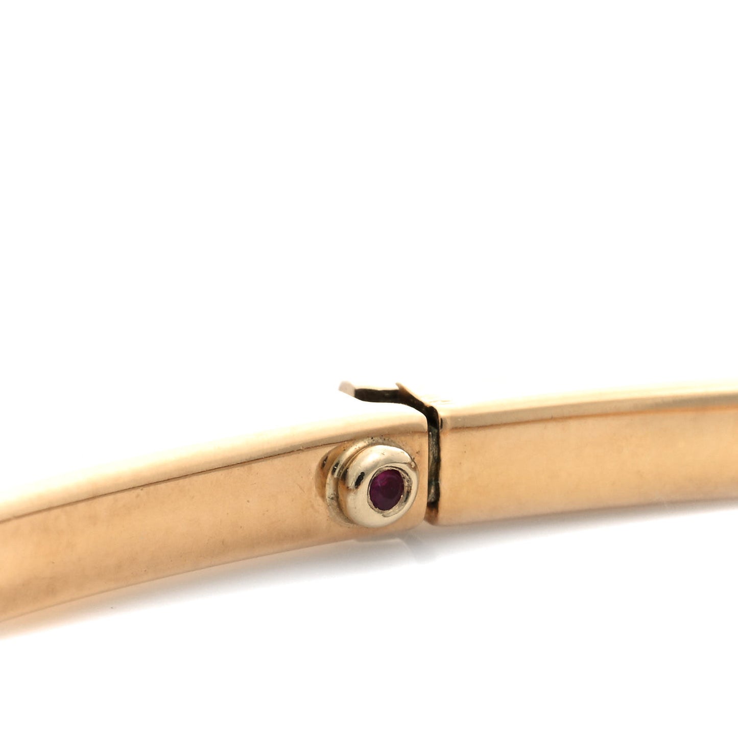18K Yellow Gold Square Bangle Bracelet