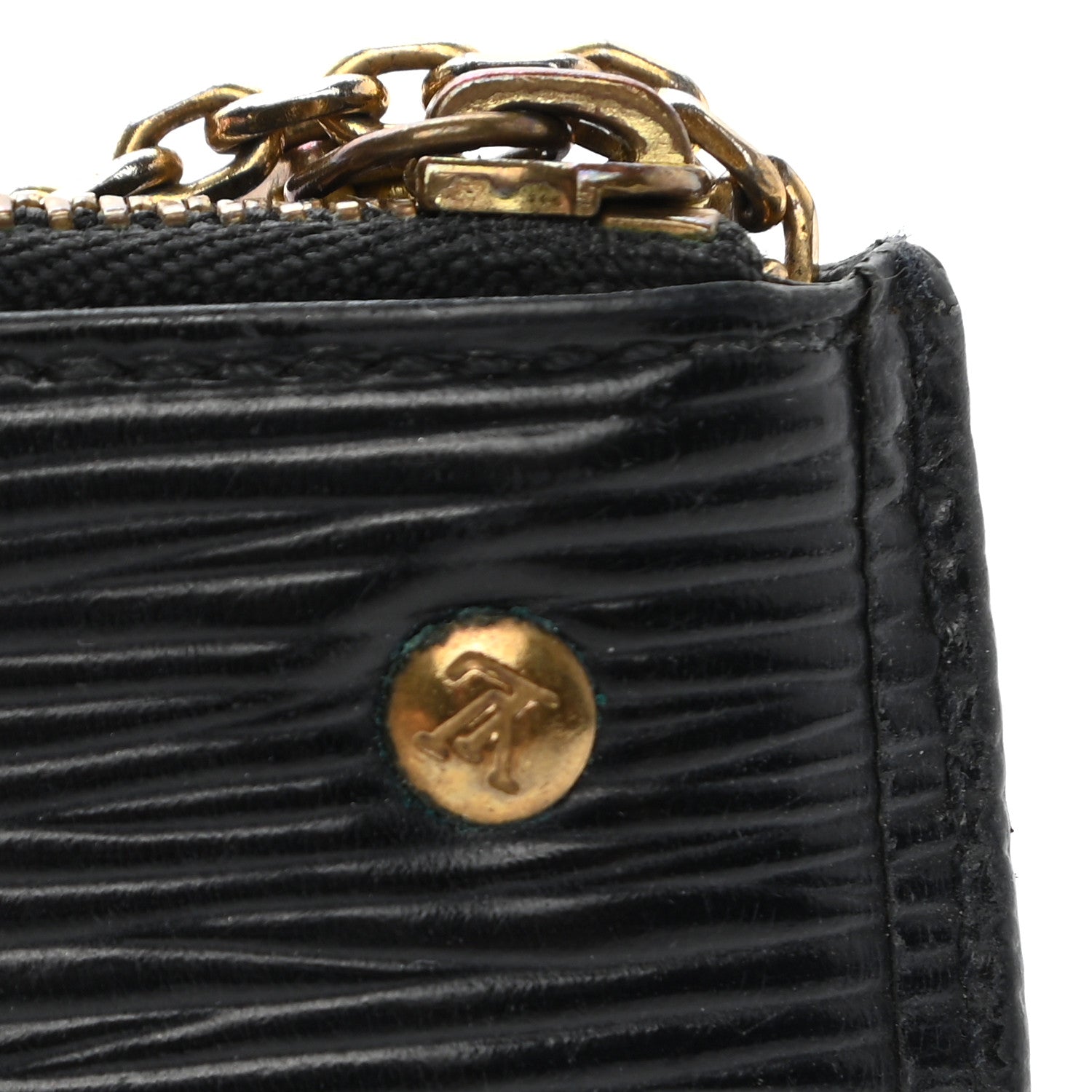 Louis Vuitton Epi Key Pouch Black 9 of 9