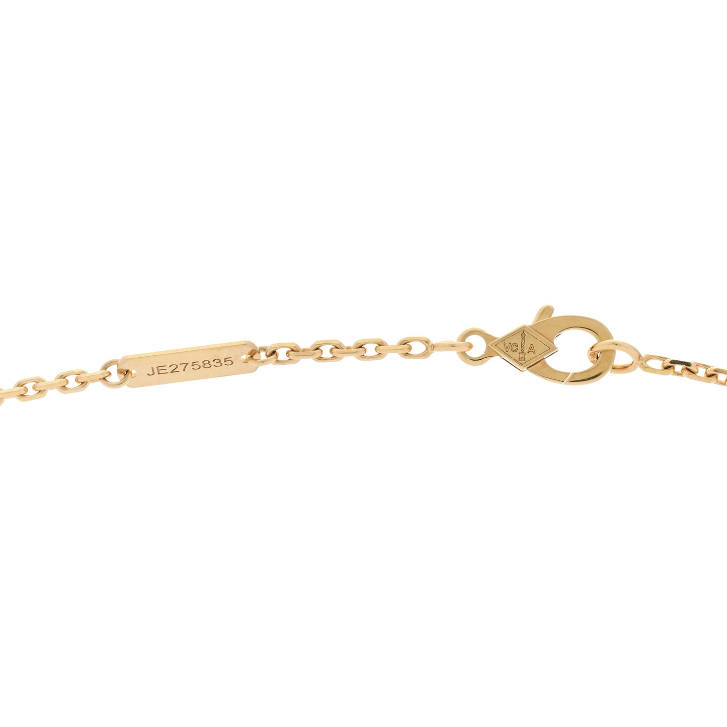 18K Yellow Gold Black Onyx Magic Alhambra Pendant Necklace