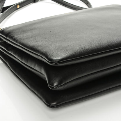 Celine Lambskin Large Trio Crossbody Bag Black 5 of 8