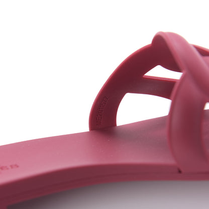 Hermes Rubber Aloha Sandals 36 Rose Baie 8 of 9