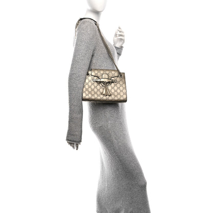 Gucci Shine Guccissima Small Emily Chain Shoulder Bag Gold 2 of 11