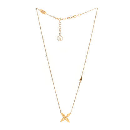 Louis Vuitton Metal Louisette Necklace Gold 3 of 4