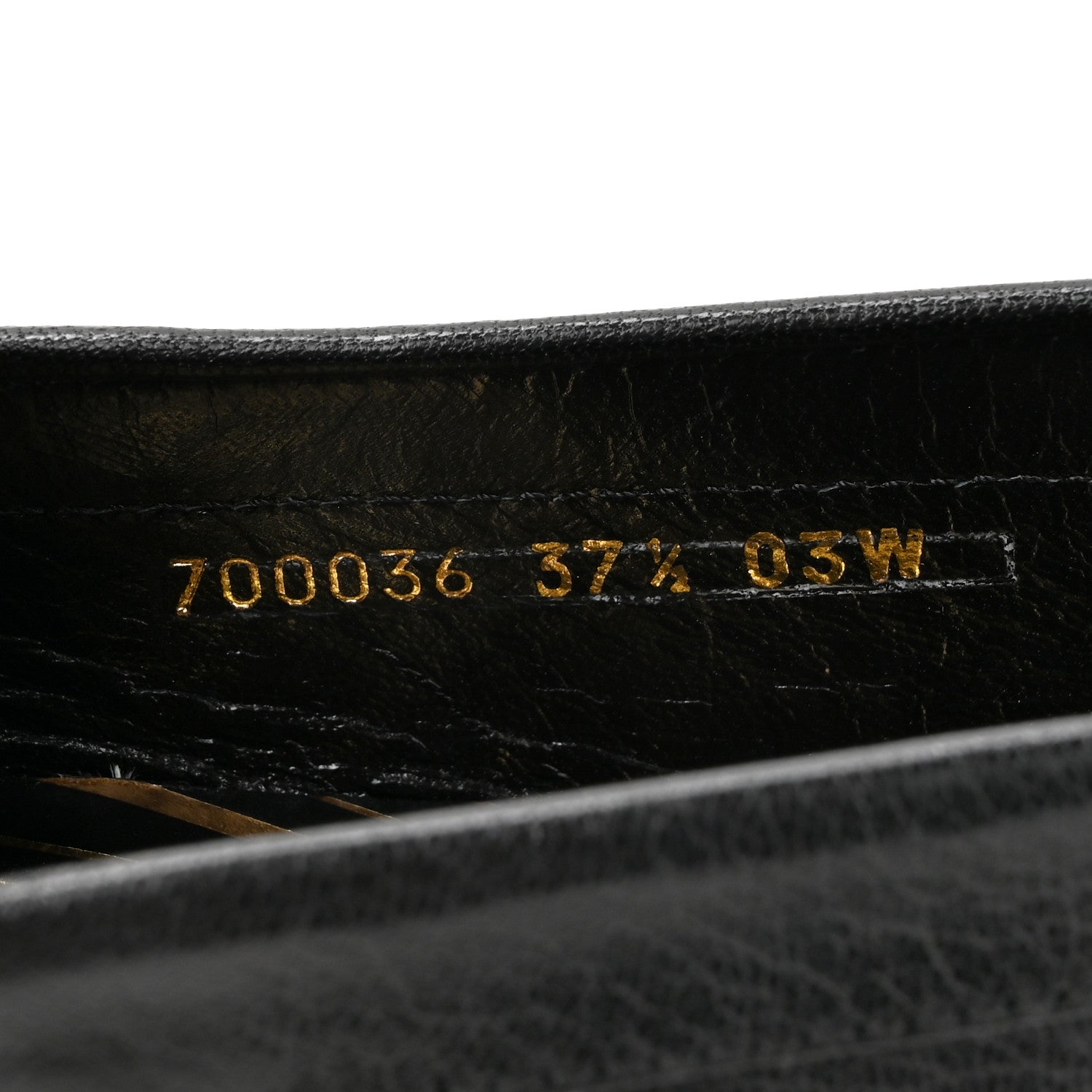 Gucci Goatskin Womens Logo 15mm Loafers 37.5 Black 8 of 10