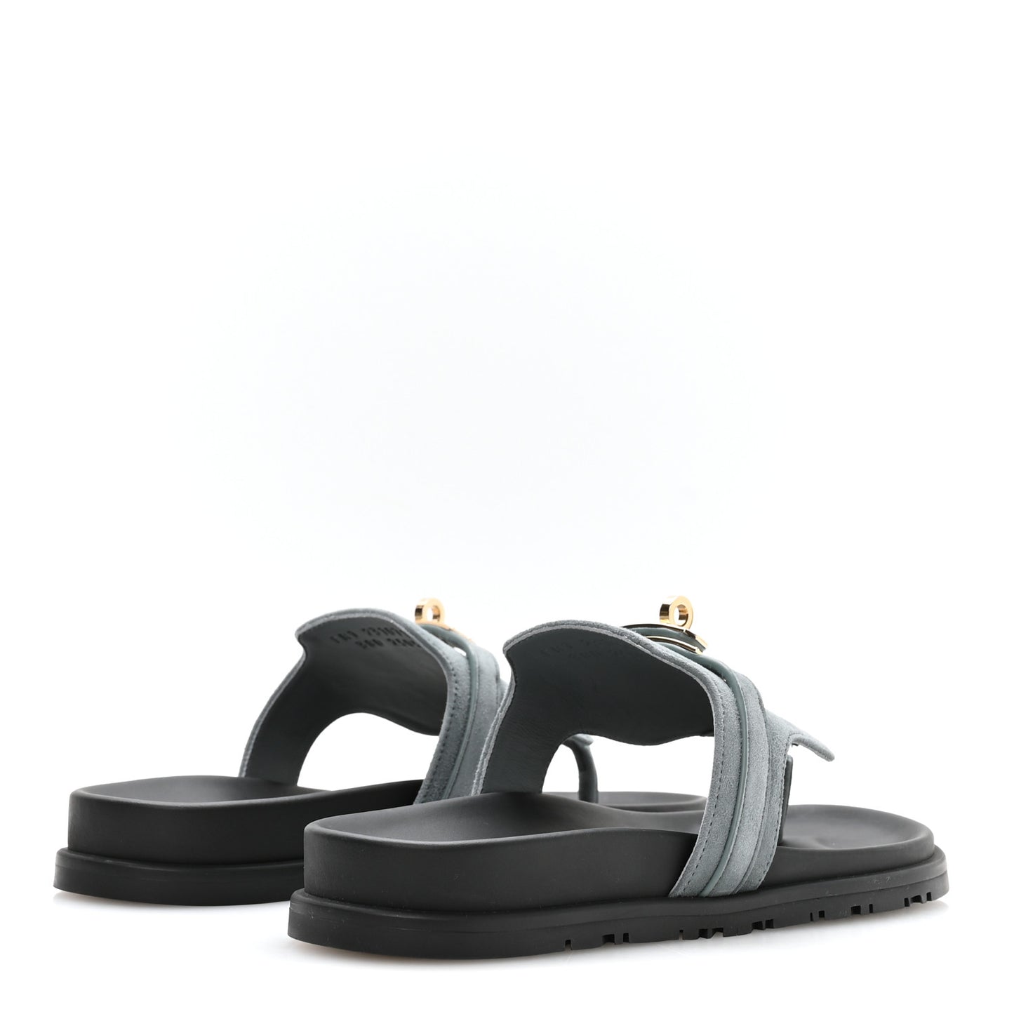 Suede Goatskin Womens Empire Sandals 38 Bleu Tonnerre