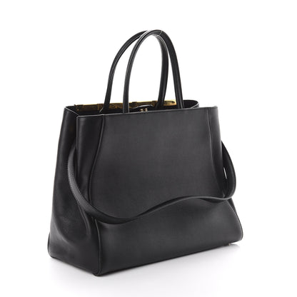 Fendi Vitello Elite Regular 2Jours Tote Black 2 of 8