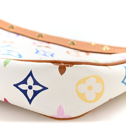 Louis Vuitton Monogram Multicolor Pochette Accessories White 10 of 10