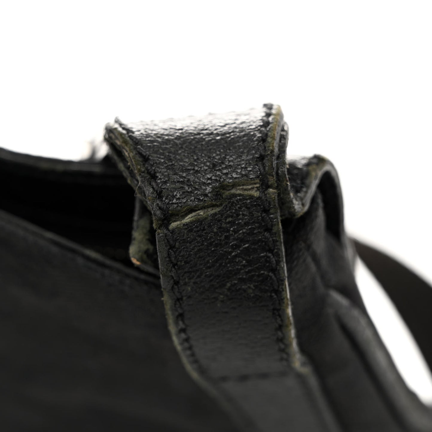 Monogram Flat Messenger Bag Black