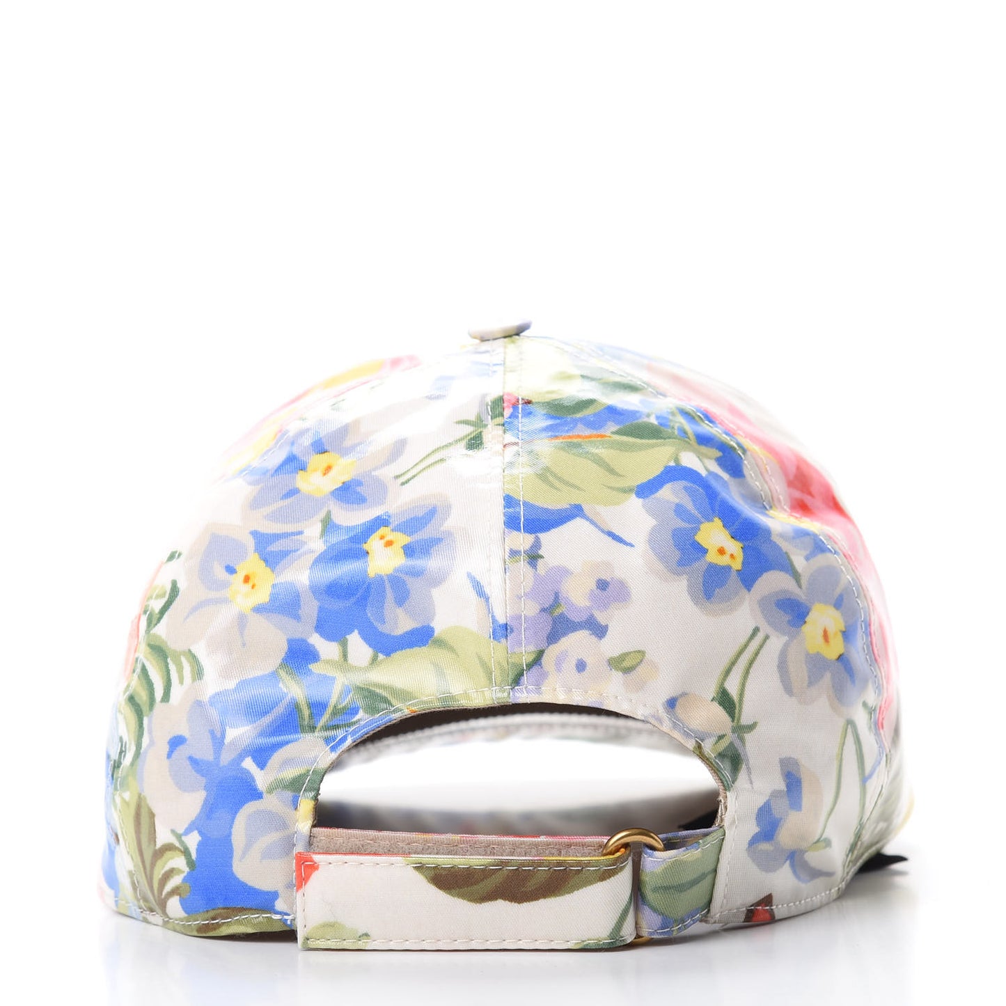Crystal Floral Print Logo Baseball Hat L Multicolor