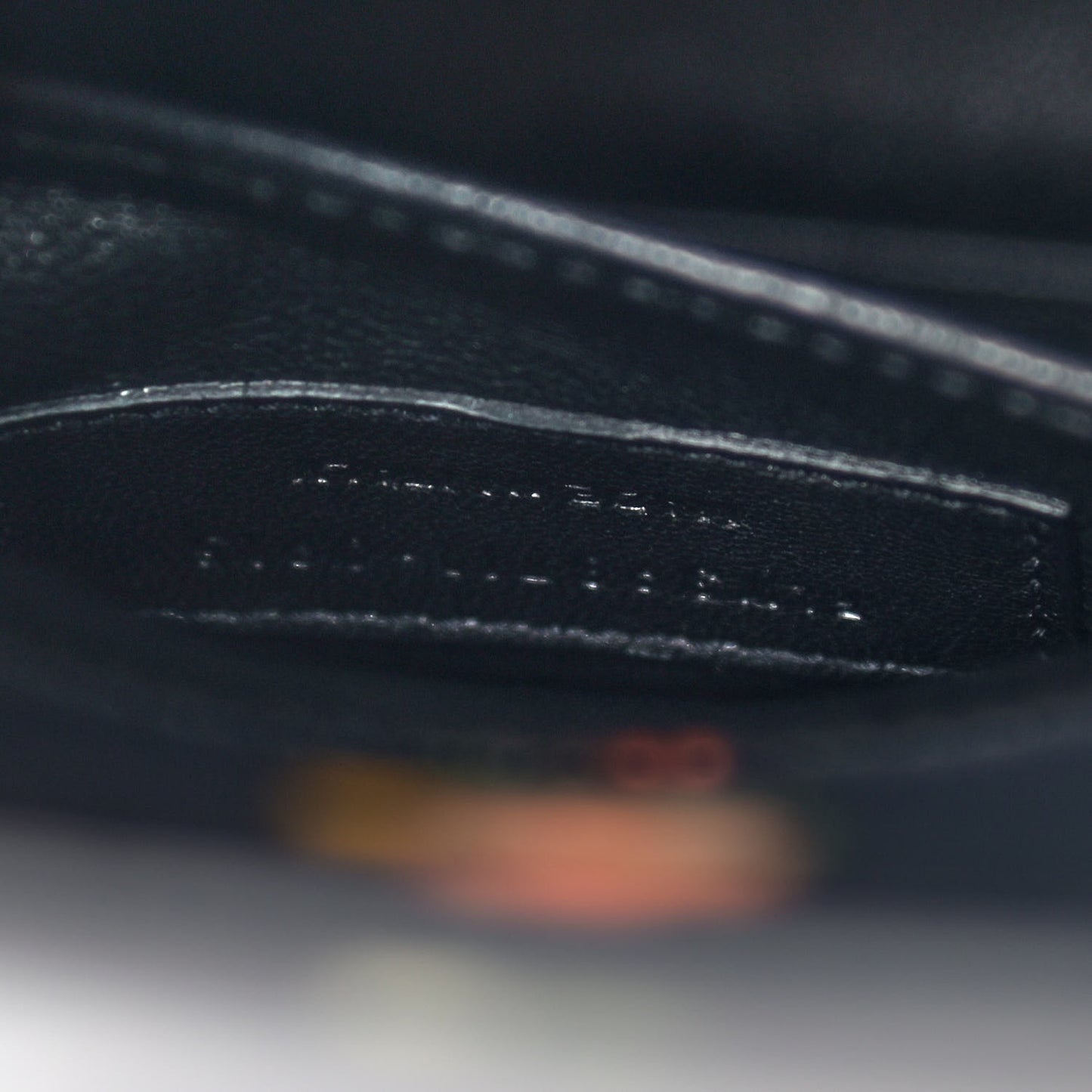 Calfskin Prairie Printed Nano Sac De Jour Black