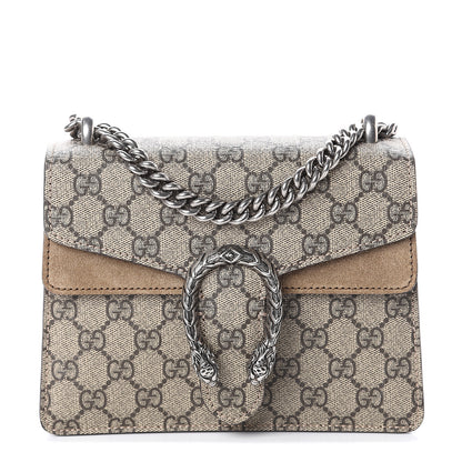 Gucci GG Supreme Monogram Mini Dionysus Shoulder Bag Taupe 1 of 8