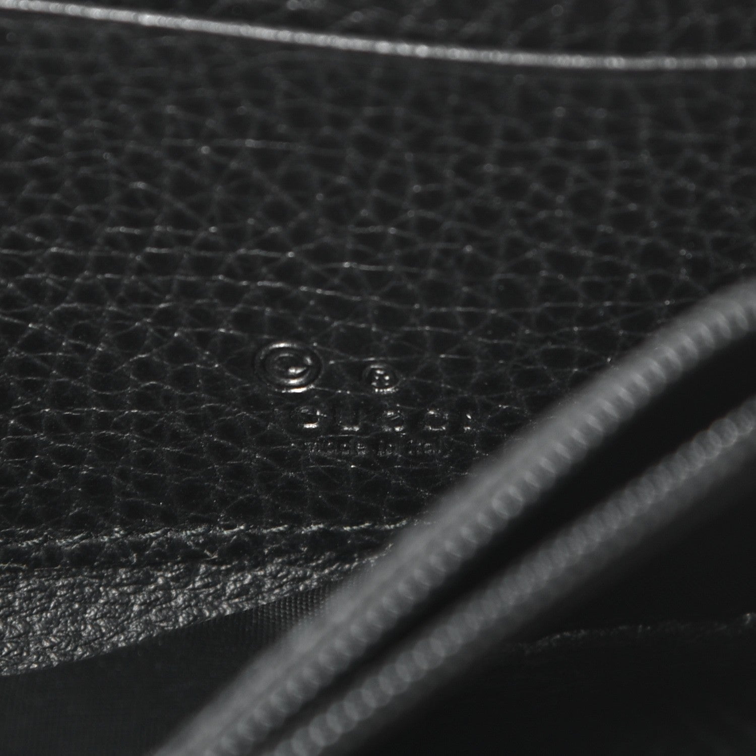Gucci Guccissima Donna Long Wallet Black 6 of 9