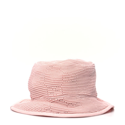 Gucci Cotton Crochet GG Monogram Bucket Hat M Pink 1 of 9
