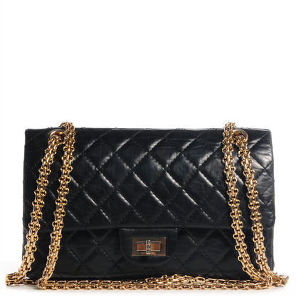 Chanel Aged Calfskin 50th Anniversary 2.55 Reissue 225 Flap Black 1 of 9