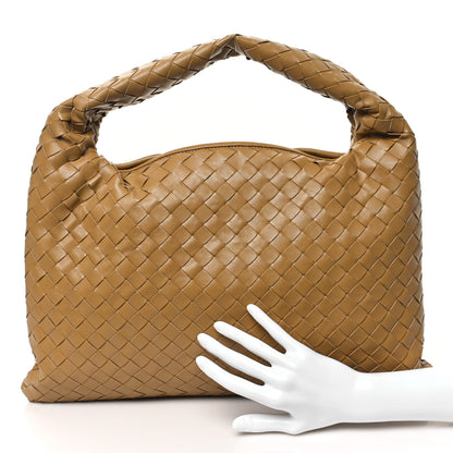 Bottega Veneta Calfskin Intrecciato Small Hop Dark Praline 2 of 10