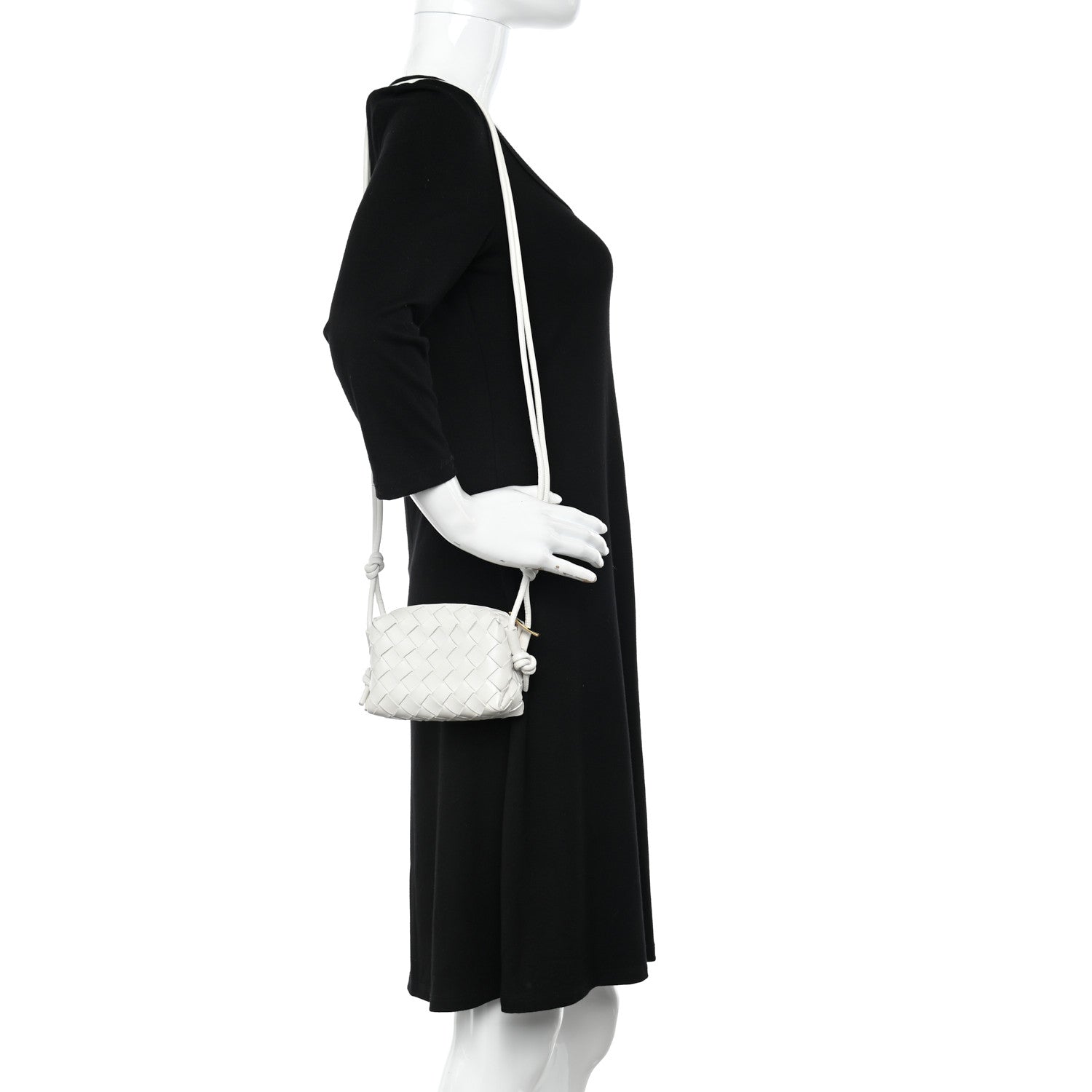 Bottega Veneta Nappa Intrecciato Candy Loop Camera Bag White 2 of 9