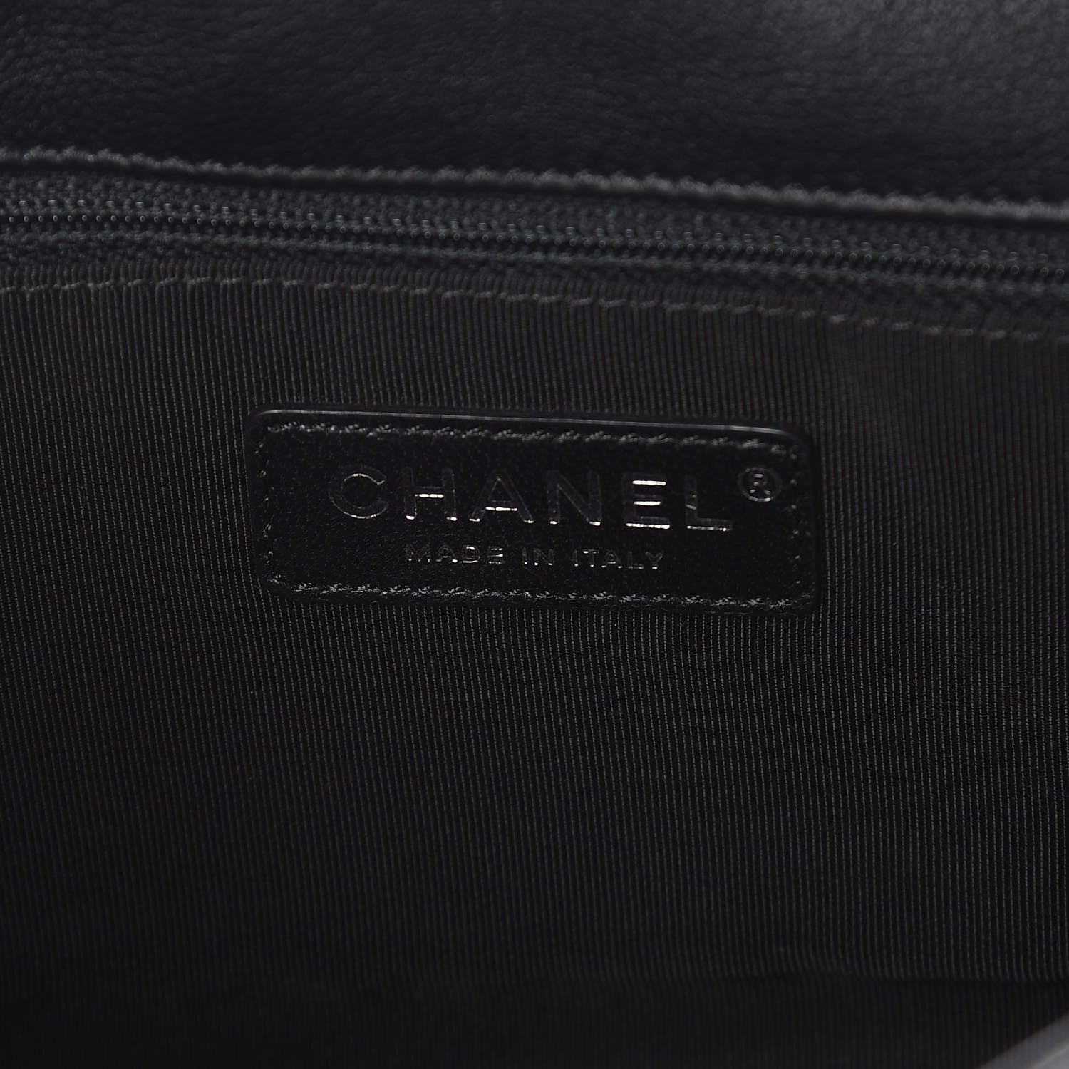 Chanel Calfskin Studded Chevron Quilted Medium Stud Wars Flap Black 6 of 13