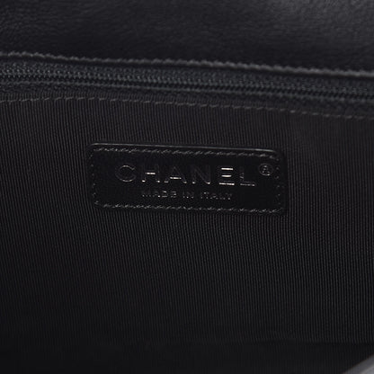 Chanel Calfskin Studded Chevron Quilted Medium Stud Wars Flap Black 6 of 13