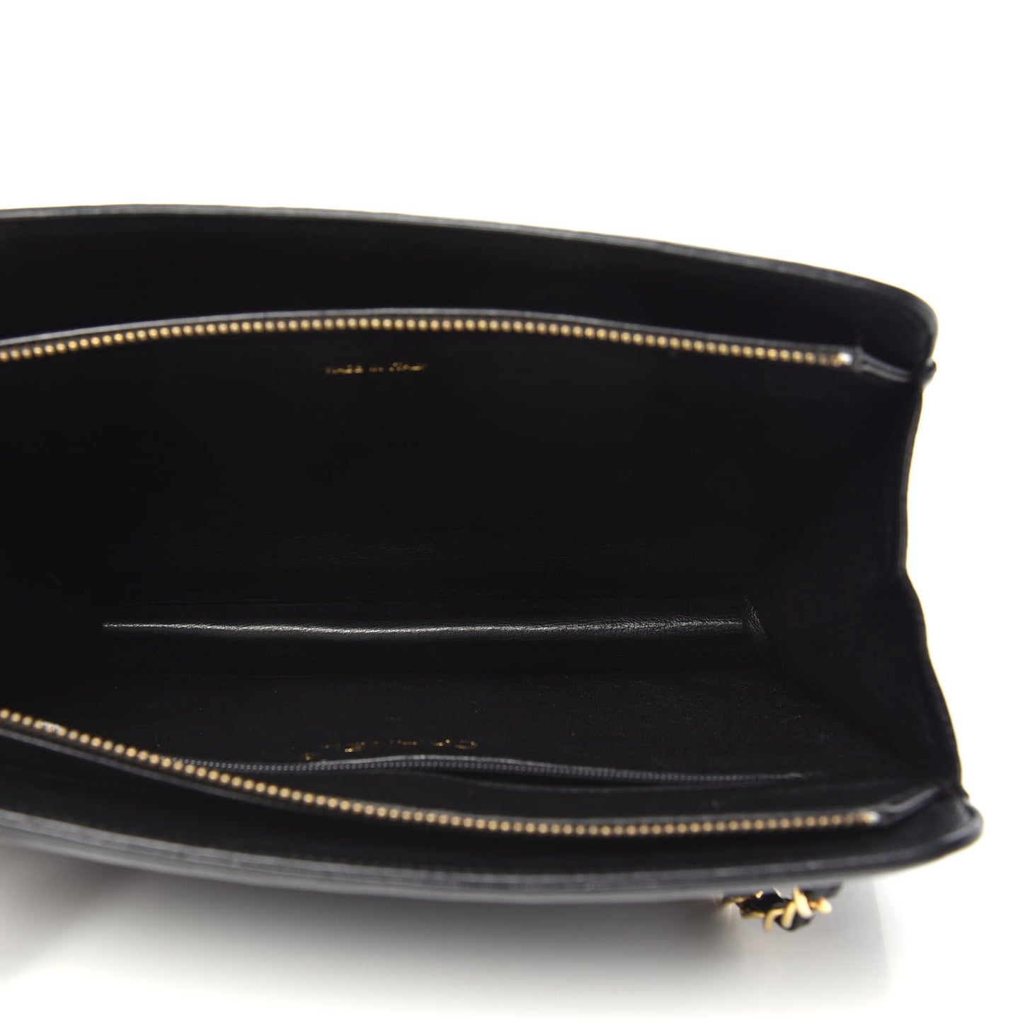 Lambskin Quilted Tassel Bag Black