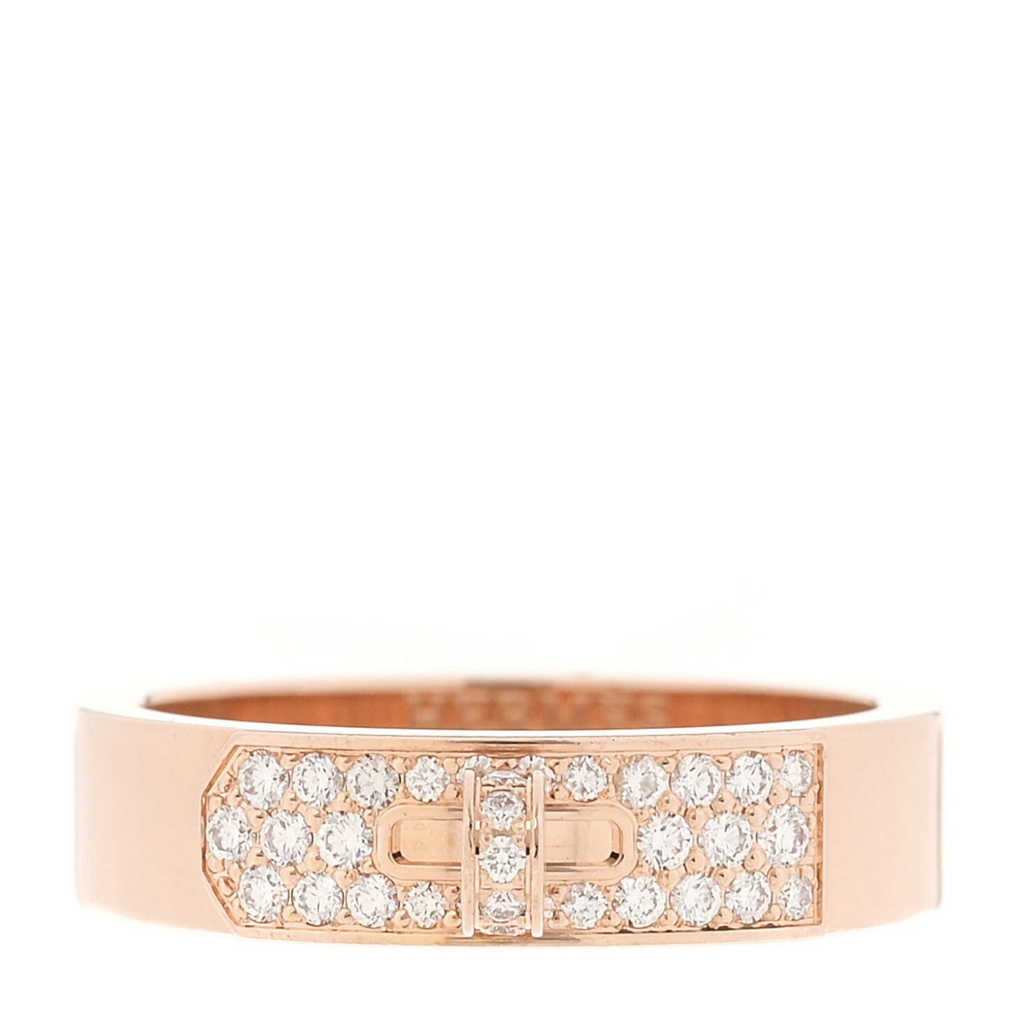 18K Rose Gold Diamond Pave Kelly Ring  52 6