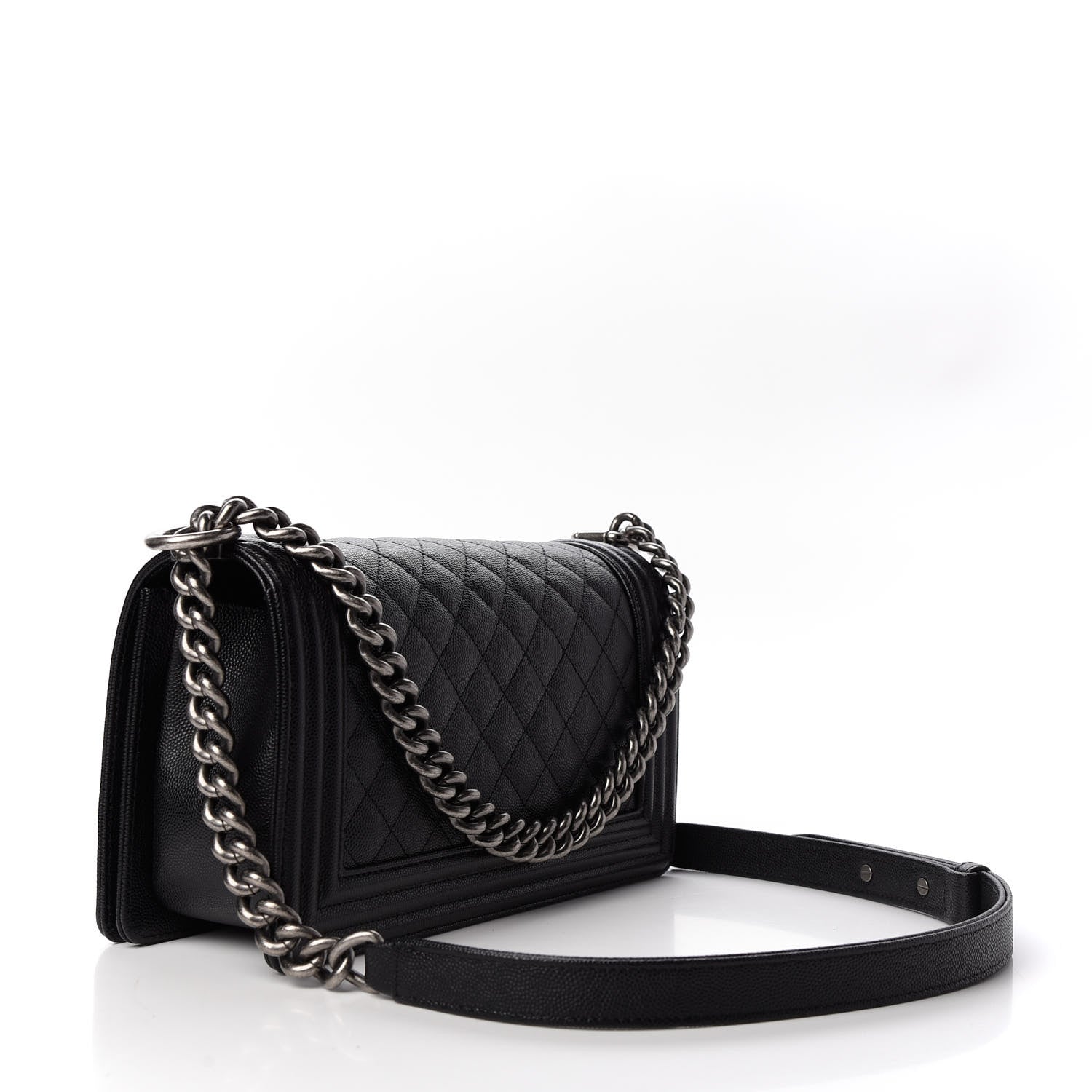Chanel Caviar Quilted Medium Boy Flap Black 3 of 10