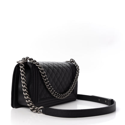 Chanel Caviar Quilted Medium Boy Flap Black 3 of 10