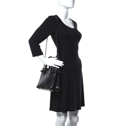 Burberry Smooth Calfskin Riveted Small Banner Tote Black 2 of 19